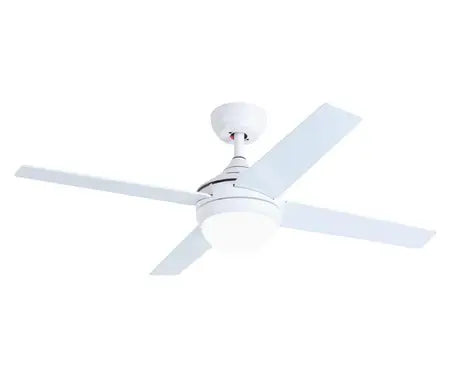 Spirado 4 Blade Ceiling Fan Wht Incl 18Wled Light&Rem