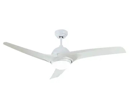 Miran 3 Blade Ceiling Fan Wht Incl 18Wled Light&Rem