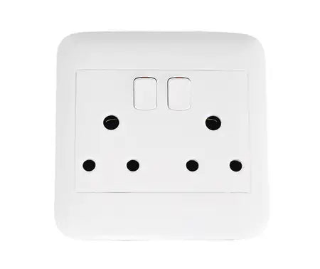 4X4 Double Switched Socket