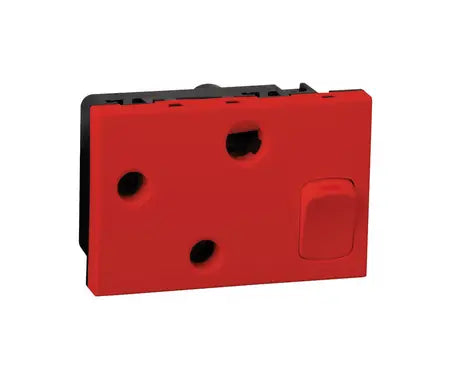 16A Red Dedicated Power Skirting Socket
