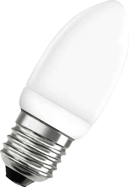 Osram Candle Energy Saver 6W Es Warm White Per10