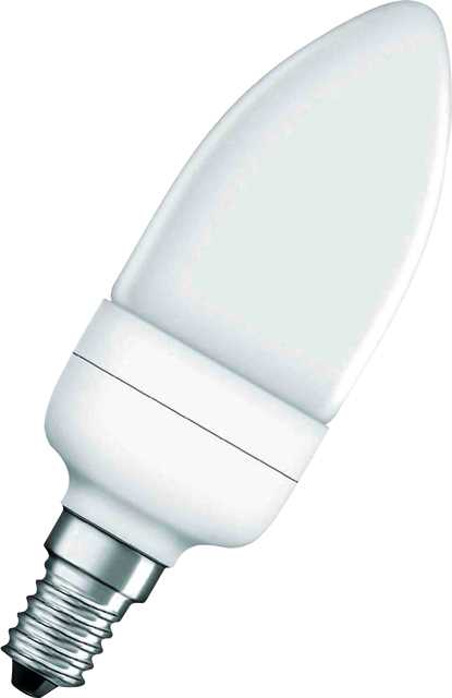 Osram Candle Energy Saver 6W Ses Warm White Per8