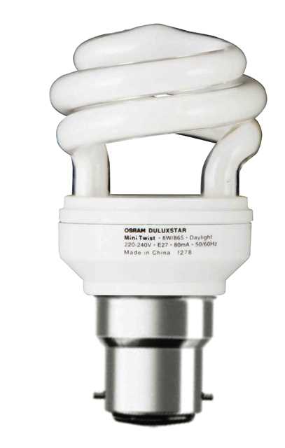 Osram Mini Twist 8W Bc Warm White Per20