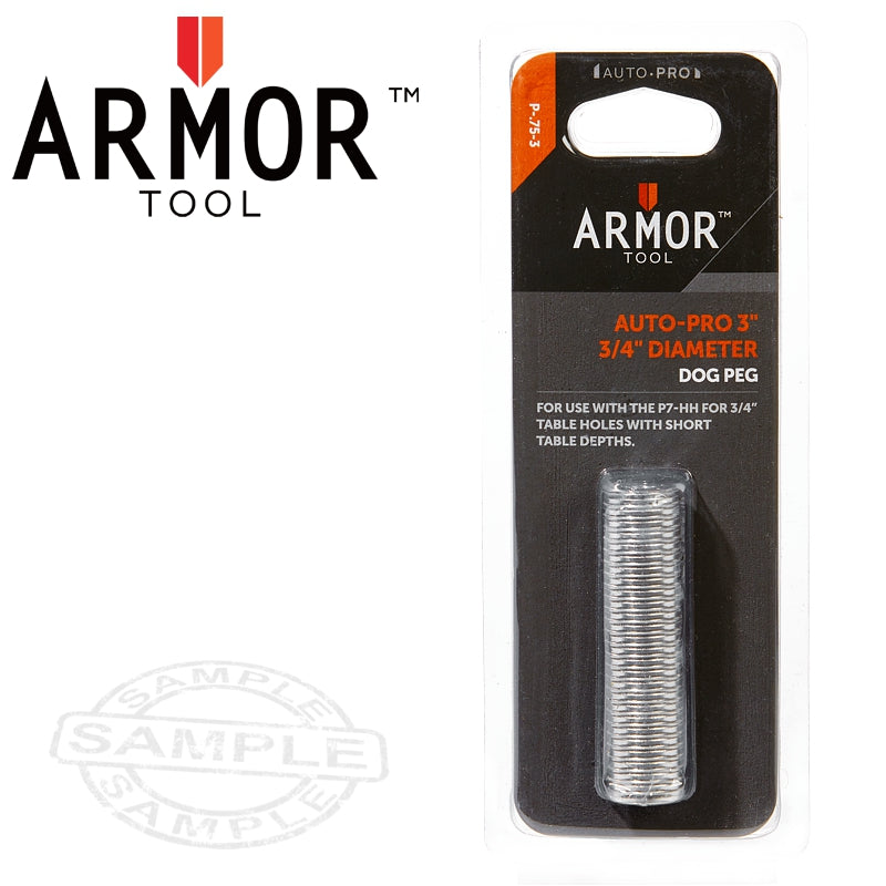 Armor P-.75-3 Auto-Pro 3' 3/4' Diameter Dog Peg