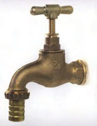 Tap Garden Rough Brass Heavy/Pat 15Mmx22Mm