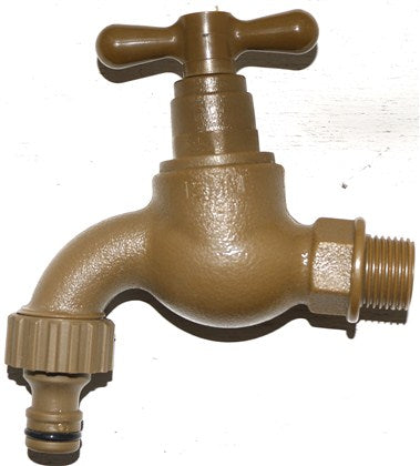 Tap Plastic Garden Clip-On Hose Union 15Mmx22Mm