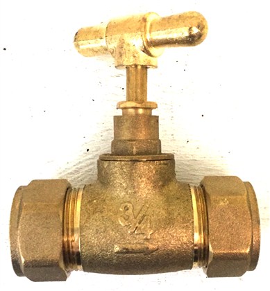 Stopcock Brass 22Mm Cxc