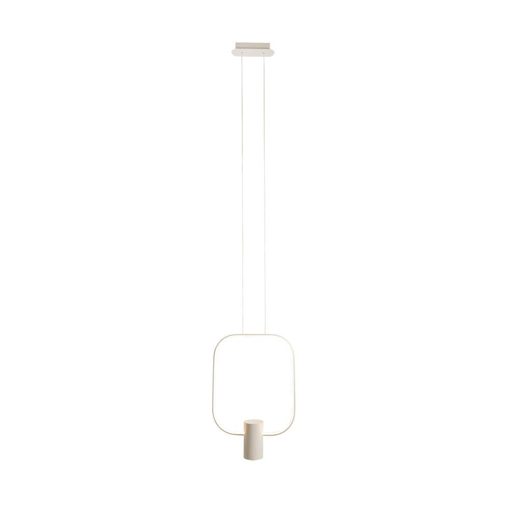 Aurora Square Pendant - White