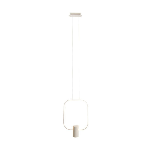 Aurora Square Pendant - White