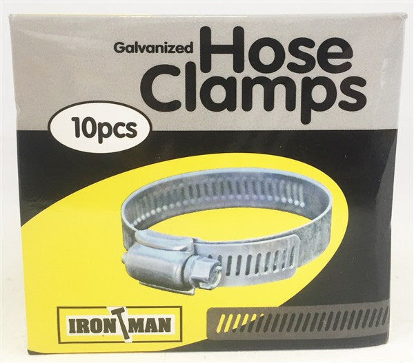 Hose Clamp Galv W/Drive  17X38 Box10