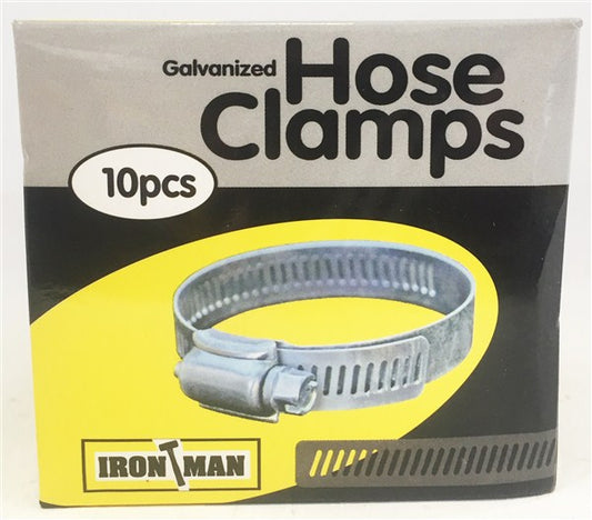 Hose Clamp Galv W/Drive  32X57 Box10