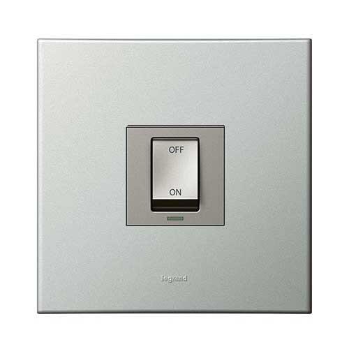 Legrand Arteor Double Pole Isolator Switch 40A - Soft Aluminium