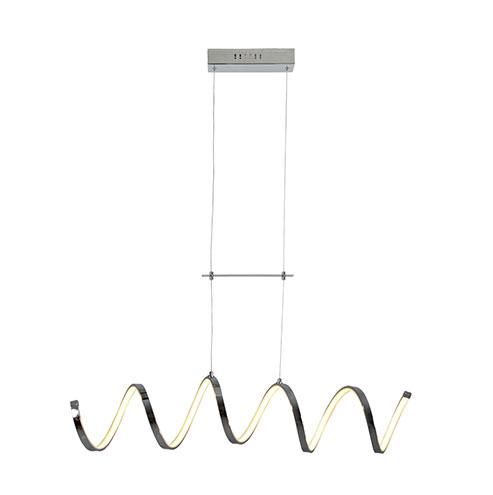 Hemisphere Led 1 Light Pendant - Long Spiral
