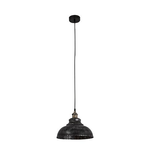 Farmhouse 1 Light Pendant - Black Silver