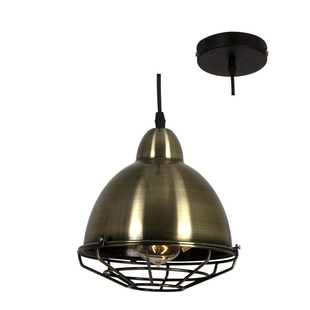 Vibrato 1 Light Pendant - Antique Brass