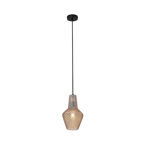 Milano Pendant With Amber Glass 310Mm