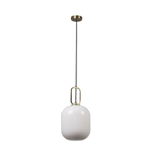 Hallstat Pendant Bronze With Opal Glass 250Mm