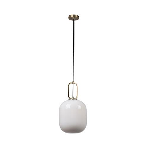 Hallstat Pendant Bronze With Opal Glass 350Mm