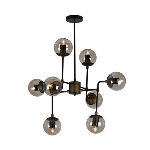 Eurolux Harrington Pendant With 8 Amber Golfballs