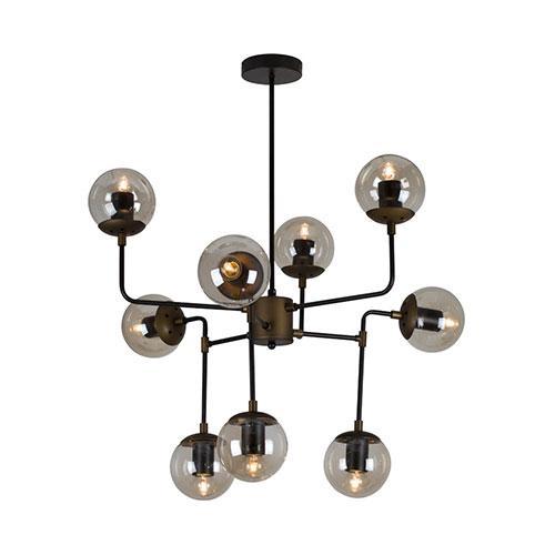 Eurolux Harrington Pendant With 9 Amber Golfballs