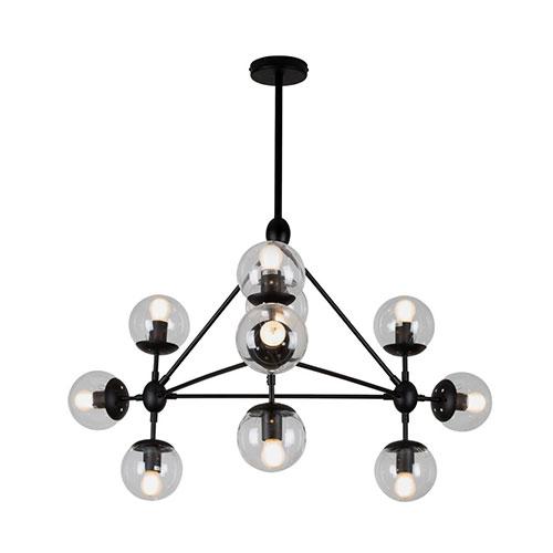 Minsk Pendant Black - 10 Light