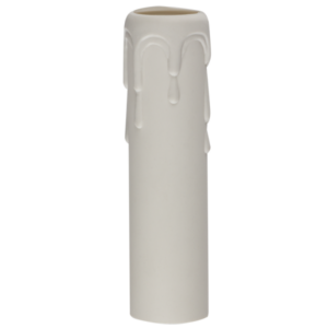 Brightstar White Plastic Candle Sleeve (100mm)