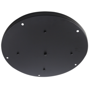 Brightstar Matt Black 450mm 5-Light Ceiling Cup