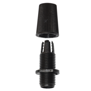 Brightstar Black Female Cordgrip with Threaded Rod for Fan and Fitting Parts