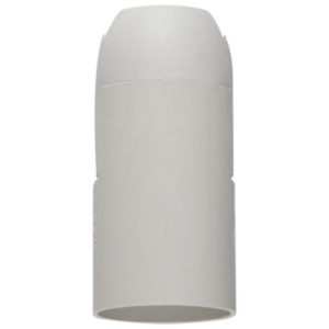 Brightstar SES White Plastic Lampholder - No Thread Fitting
