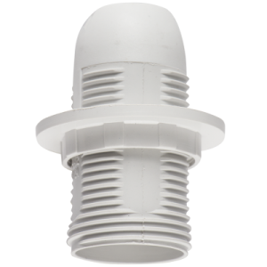 Brightstar SES White Plastic Lampholder with Ring