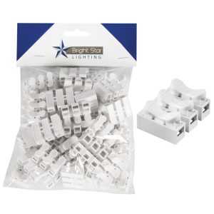 Brightstar PART121 3P Connectors (50-Pack) for Fan and Fitting Parts