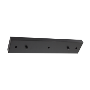 Brightstar Rectangular Black Metal Ceiling Plate for Fan/Light Fittings