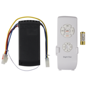 Brightstar Ceiling Fan White Remote and Receiver for FCF044, FCF045, FCF046, FCF047