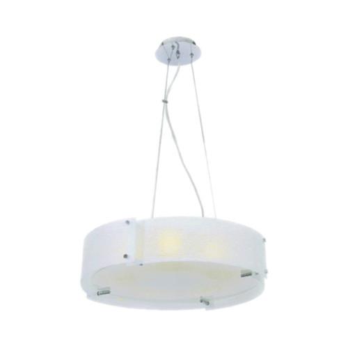 Cylindrical Pendant With Glass Panels