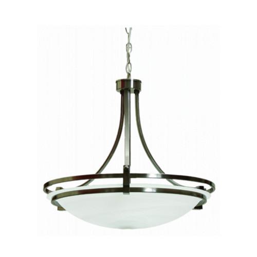 Shaker Style Pendant With Alabaster Glass