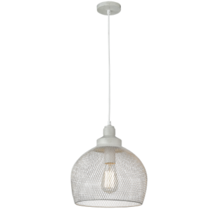 Brightstar PEN208 French White Metal Pendant Light with 1000mm Cord