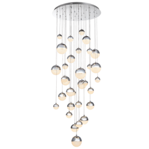 Brightstar PEN248/32 Chrome 240W LED Pendant with Adjustable Height and Color Temperature