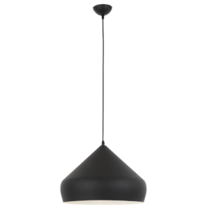 Brightstar PEN272/1 Matt Black Aluminium Pendant Light (400mm Width)