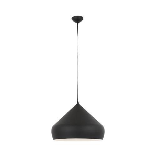 Matt Black Aluminium 1 Light Pendant