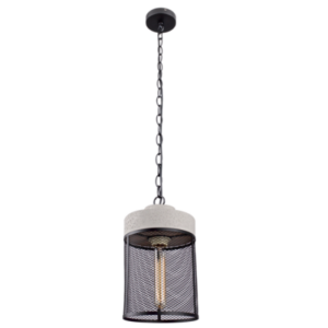 Brightstar PEN350 Stone Cement and Metal Cage Pendant Light