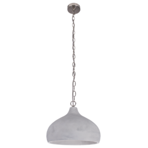 Brightstar PEN351 Stone Cement and Satin Chrome Pendant Light