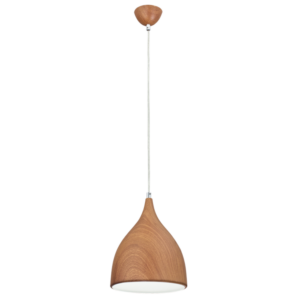 Brightstar PEN388 Metal Pendant with Wood Grain Finish