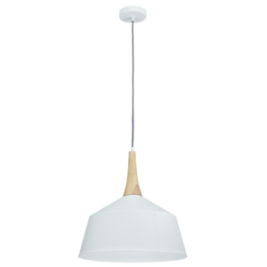 Brightstar PEN393/1 Metal and Wood Single Pendant Light