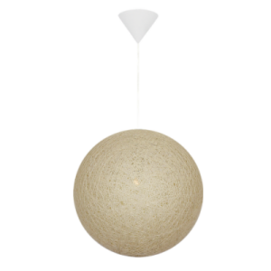 Brightstar PEN430/1 Fossil White Twine Cover Pendant Light