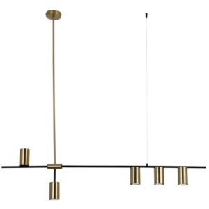 Brightstar PEN460/5 Black and Gold 5-Light Metal Pendant