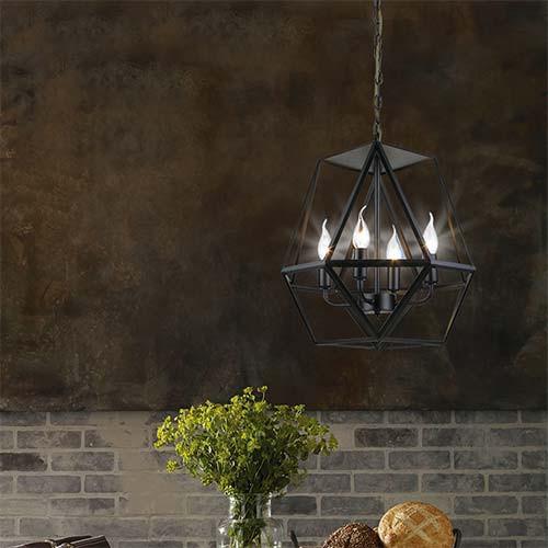 4 Light Metal Pendant
