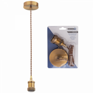 Brightstar PEN540 Brown Bronze Cord Pendant Light (60W ES)
