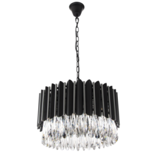 Brightstar PEN562 Chrome Metal and Crystal 8-Light Pendant