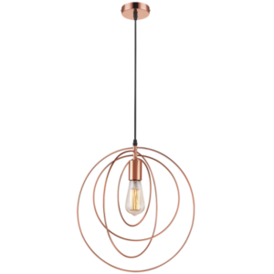 Brightstar PEN582 Copper Metal Pendant Light - 400mm Diameter