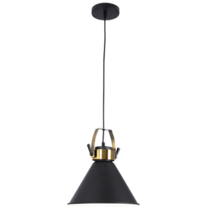 Brightstar PEN589 Black Metal Pendant Light with 1000mm Cord